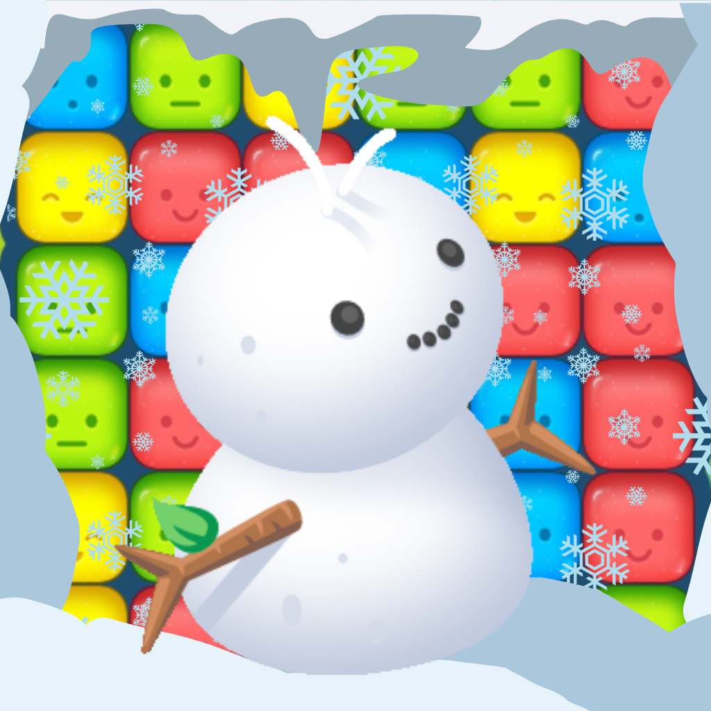 Snowman Block Pop Pro Icon